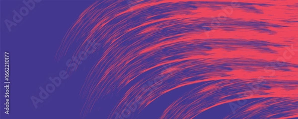 Fototapeta Abstract Sports Background with Red and Purple Brush Texture and Halftone Effect. Retro Grunge Background for Banner or Poster Design