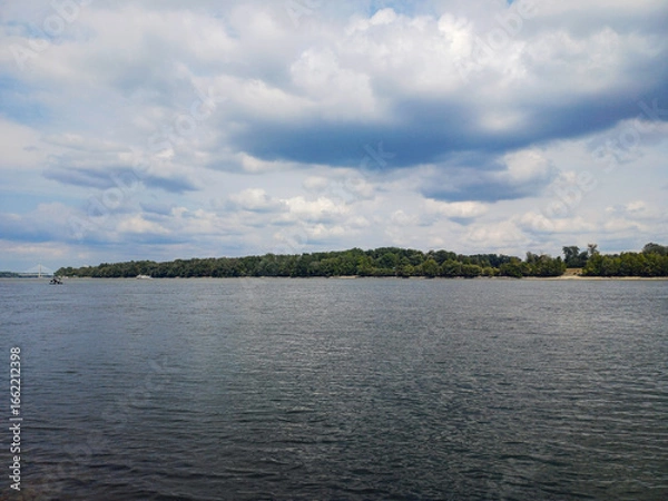 Obraz Stormy Clouds over Wide Danube