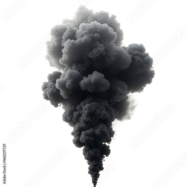 Fototapeta Realistic Smoke Effect PNG Download. High Resolution Smoke PNG Transparent Background for Creative Design. Black & White Smoke PNG Overlay for Photoshop and Digital Art