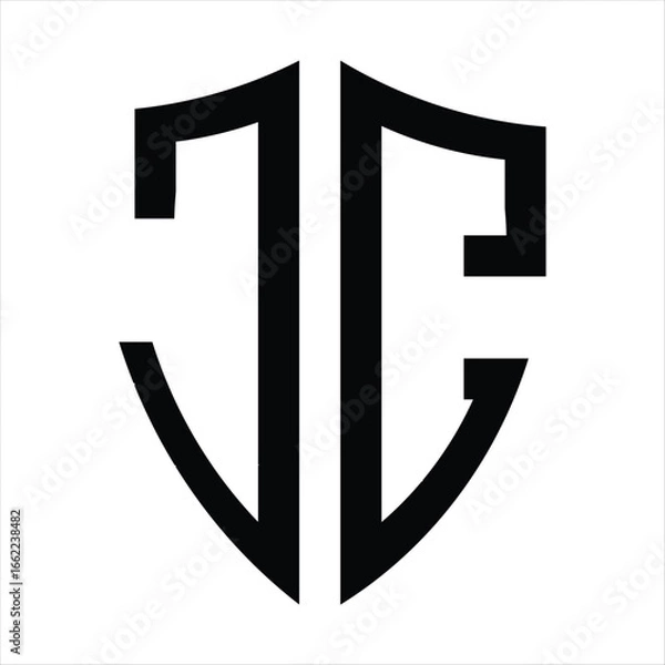 Obraz  Letter cc logo monogram emblem style with crown Vector Image