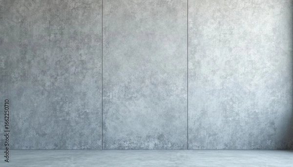 Fototapeta Smooth, uniform gray concrete wall Subtle texture visible , cement background, modern background