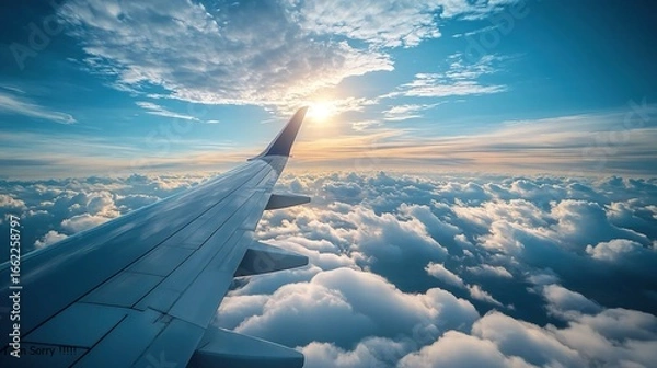 Obraz view from airplane window