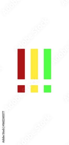 Obraz A creative and colorful WARNING text design on a black background, perfect for digital graphics, posters, banners, and safety-themed artwork. Each letter is displayed in bold vibrant colors including 