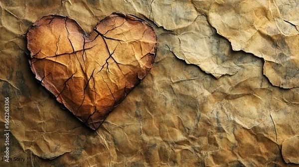 Obraz heart shaped tree trunk