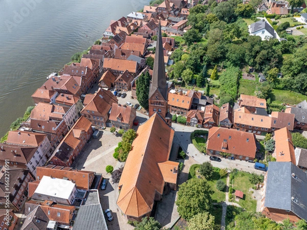 Obraz Lauenburg and the Ship elevator Scharnebeck