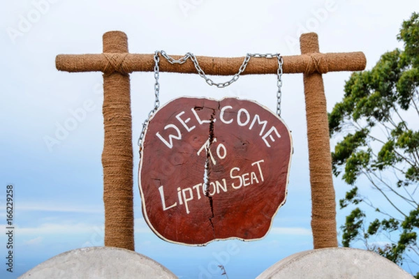 Obraz Witamy w punkcie widokowym Lipton Seat