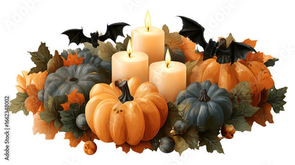 Obraz Glowing Pumpkin Lantern PNG Transparent