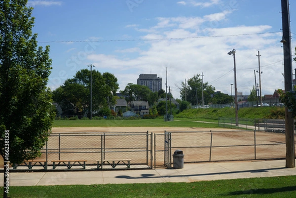 Obraz Empty Ballfield on a Sunny Day