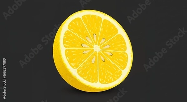Fototapeta Yellow Citrus Lemon Vector