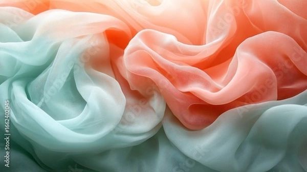 Obraz Elegant flowing pastel fabrics create an abstract soothing backdrop