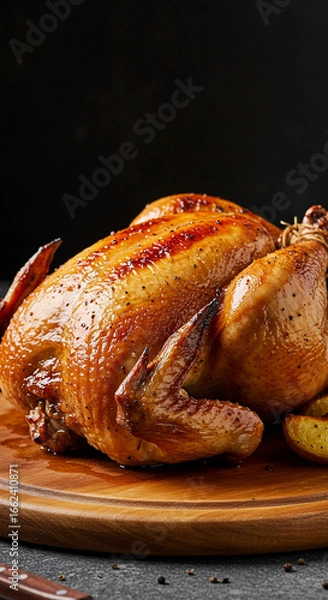 Obraz roasted chicken with vegetables