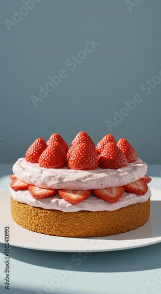 Obraz cake with strawberries