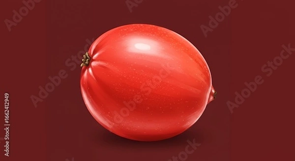 Fototapeta Round Red Fruit Icon