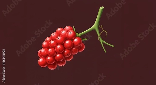 Fototapeta Red Berry Vine Vector