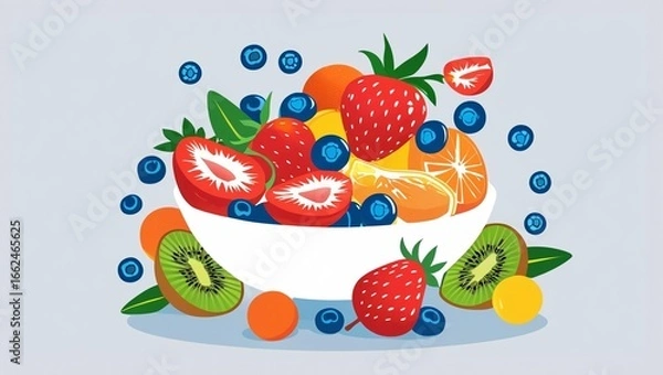 Obraz fresh fruit salad