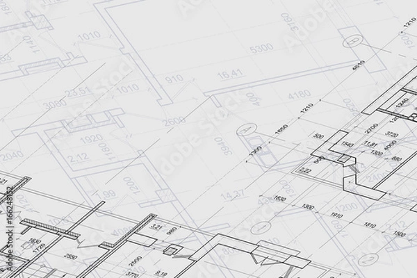 Obraz Background of architectural drawing