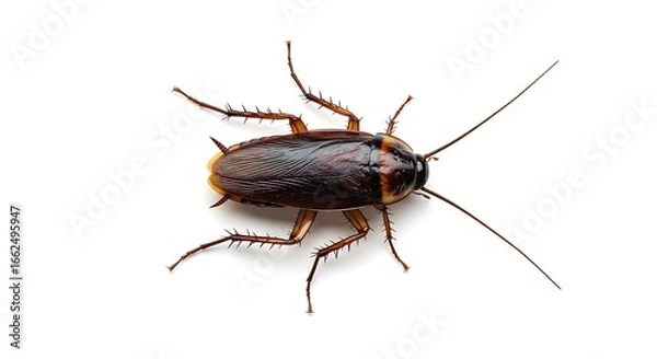 Obraz Detailed High-Angle View of a Brown Roach