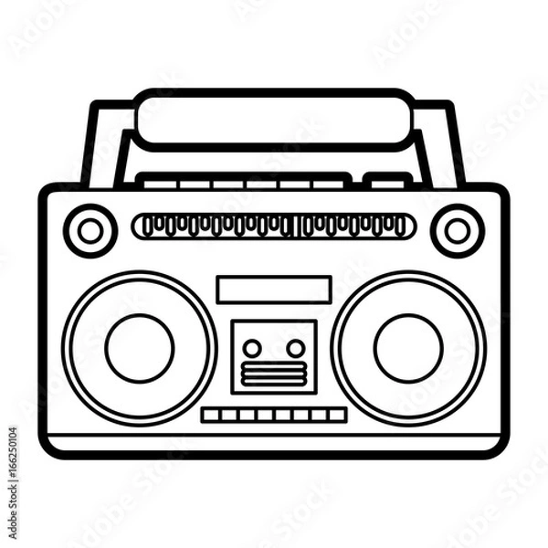 Obraz radio vector illustration