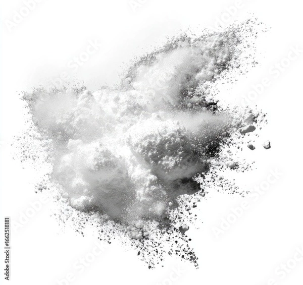 Obraz White powder explosion on white background (2)