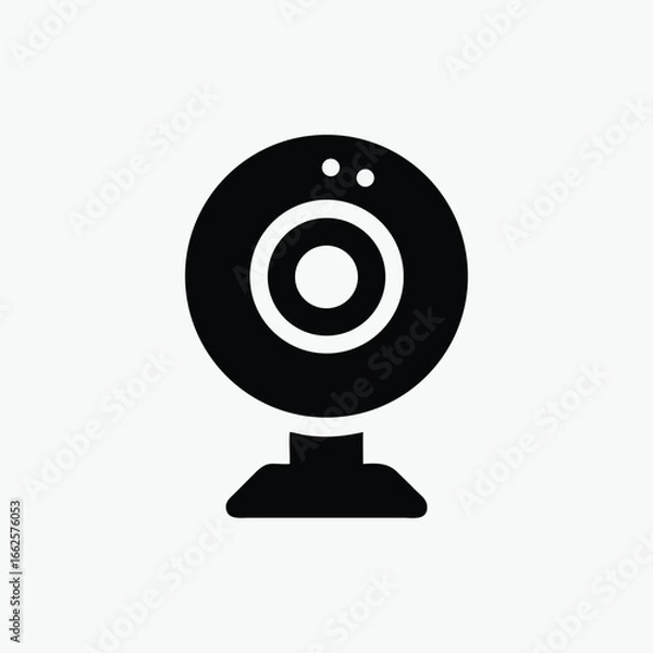 Fototapeta web camera icon fully editable vector template