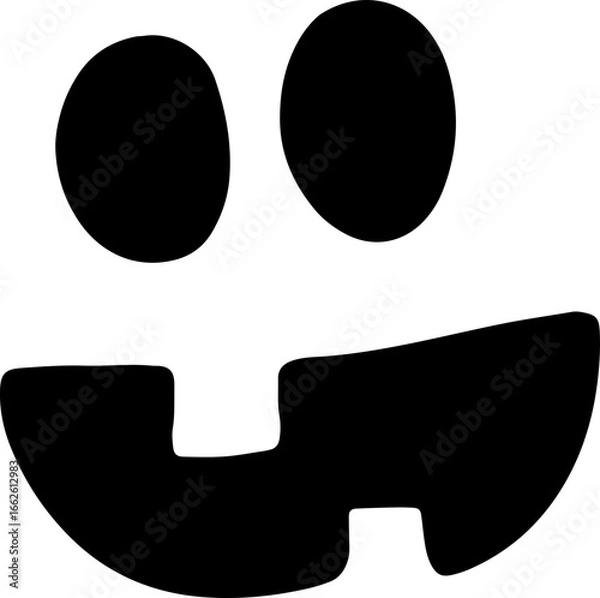 Obraz Funny and Cute Halloween Pumpkin Silhouettes