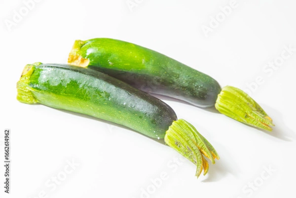 Obraz ズッキーニ　白背景