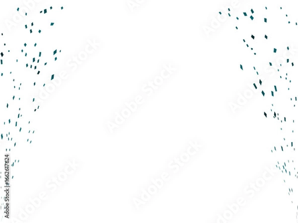 Fototapeta 紙吹雪、m16青緑、7縦