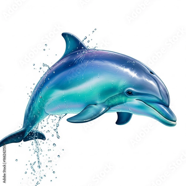 Obraz dolphin jumping in water