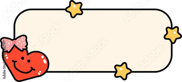 Fototapeta Heart Text Box