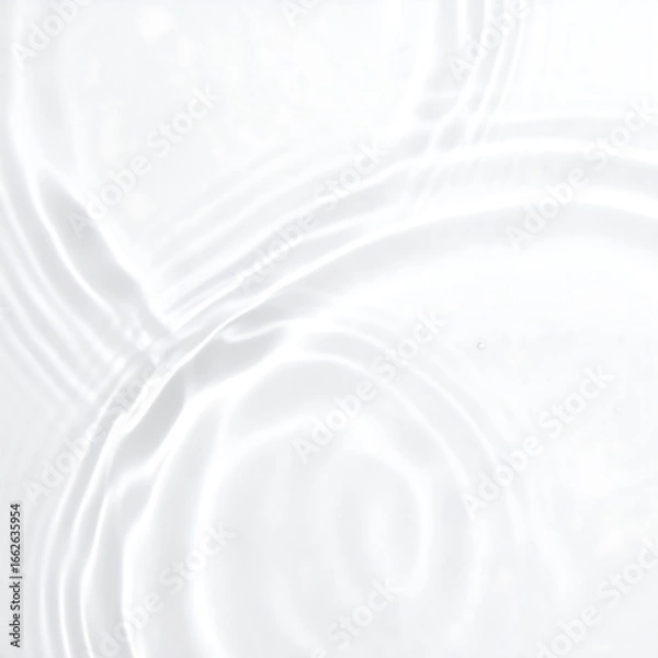 Obraz Abstract ripples in smooth white liquid