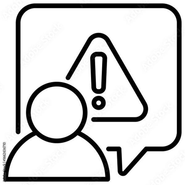 Obraz Whistleblower Outline Icon