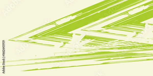 Obraz Abstract green halftone brush stroke background with dynamic diagonal lines and pixel-style dot pattern. The energetic design is perfect for comic book themes, pop art projects. eps 10