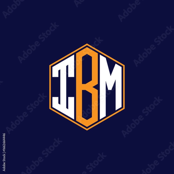 Obraz Modern Hexagon Monogram Logo Design – Geometric Lettermark Vector Template