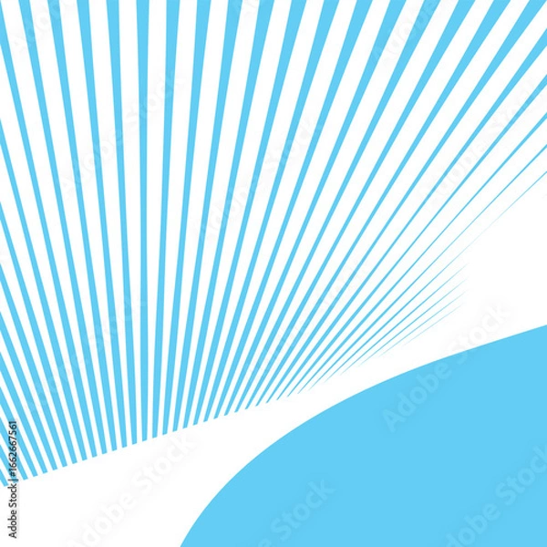 Fototapeta Light Sky Blue Stripes Abstract Background Vector Illustration Modern Minimalist Design Template