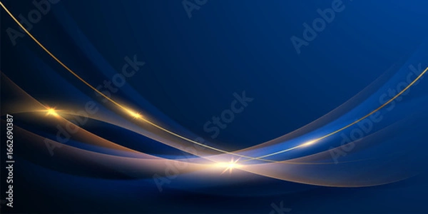 Fototapeta blue background design With luxurious effect elements Vector illustration