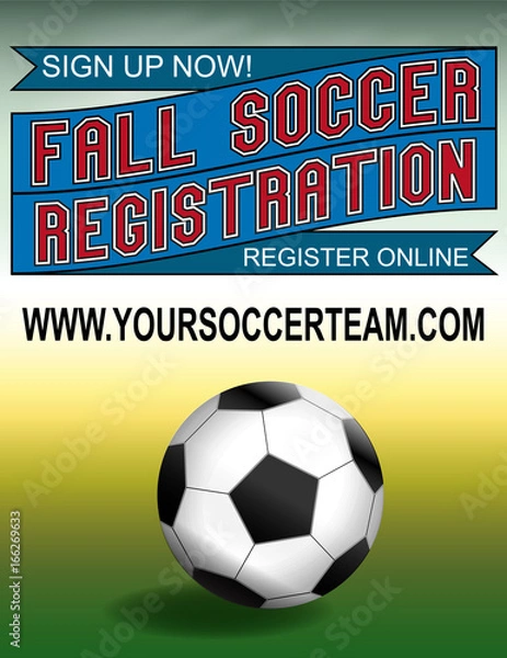 Obraz Fall Soccer Registration