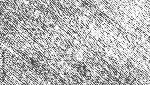 Fototapeta Old Worn Distressed Overlay Background with Rough Grainy Vintage Grunge Vector Texture and Diagonal Crosshatch Noise Dot Overlay Design