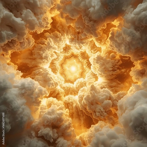 Fototapeta fire and clouds