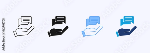 Obraz Advice Icon Set Multiple Style Collection