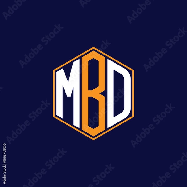 Obraz Modern Hexagon Monogram Logo Design – Geometric Lettermark Vector Template