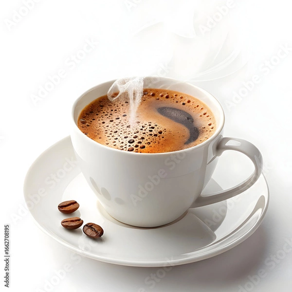 Obraz a coffee cup on white background