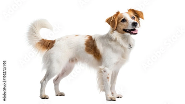 Fototapeta golden retriever puppy isolated on white 