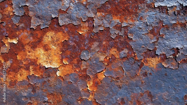 Obraz Rusty Metal Texture Weathered, Oxidized Surface Detail