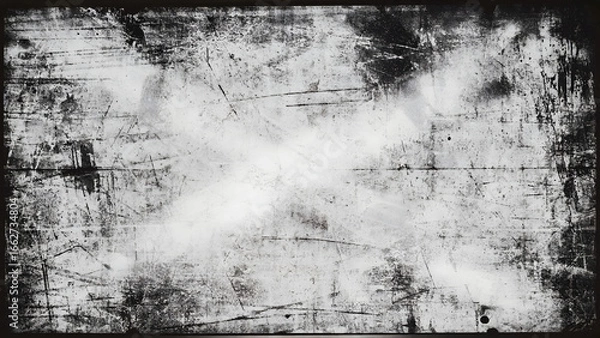 Obraz Dramatic high-contrast grunge backdrop, vintage style with weathered patterns and a central 'X' element