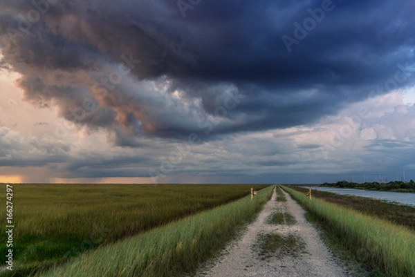 Obraz Dirt Road at Sunset