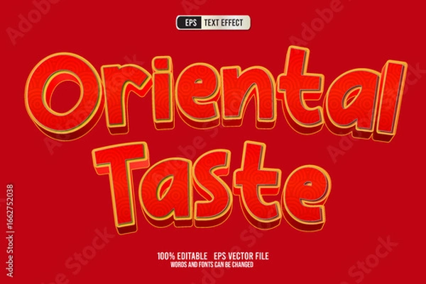 Obraz TEXT EFFFECT ORIENTAL TASTE