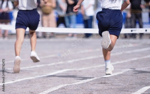 Obraz 運動会の徒競走