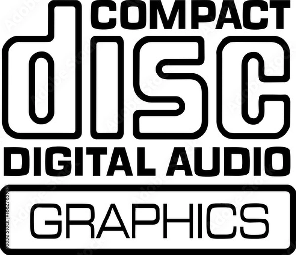 Obraz Compact Disc DVD graphic logo elements