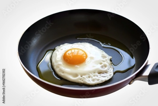 Fototapeta a close-up view of a sunny-side-up egg