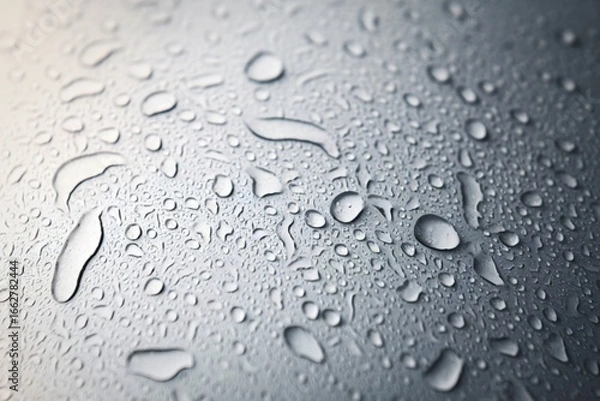 Fototapeta a close-up shot of a white background with a texture of water drops